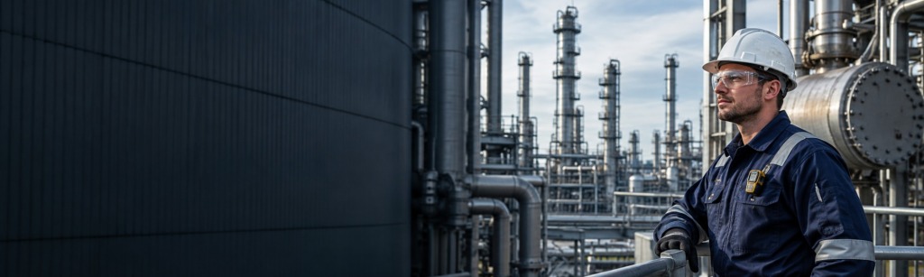 Technisch werk in chemie petrochemie